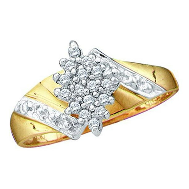 0.10CTW DIAMOND CLUSTER RING 0.10CTW DIAMOND CLUSTER RING